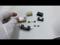 ปกปิดกระจกโปร่ง Fuse 5X20mm 6x30mm จับ Fuse สําหรับการปกป้องวงจร